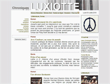 Tablet Screenshot of luxiotte.net
